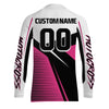 Maxcorners Pink Motocross Jersey Upf30+ Dirt Bike Racing Shirt Women & Girl Off-Road Jersey XM272 MT2809