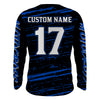 Maxcorners Motocross Racing Jersey Blue Upf30+ Dirt Bike Off-road MX Shirt Men Kid Women XM186 MT2809