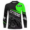 Maxcorners ATV Quad Racing Jersey Kid Men Women Upf30+ Green Quad Bike Shirt ATV Motocross MT2809