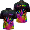 Maxcorners Colorful Bowling Custom Men Bowling Shirt Polo & Quarter-Zip Bowling Team Jerseys
