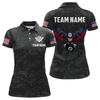 Maxcorners Billiard Shirt For Men Custom Name American Flag Eagle Billiard Jersey 8 Ball Pool Billiard For Men Team Shirt