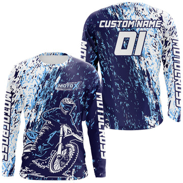 Maxcorners Custom Dirt Bike Jersey Motocross Shirt Motorcycle Jersey MX Racing Jerseys LM2809