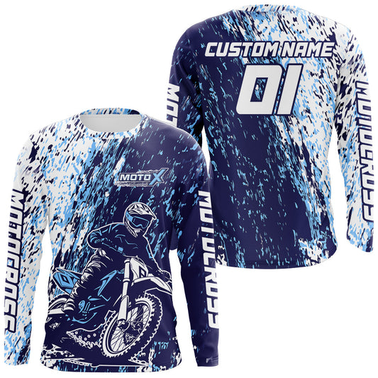 Maxcorners Custom Dirt Bike Jersey Motocross Shirt Motorcycle Jersey MX Racing Jerseys LM2809