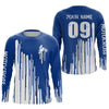 Maxcorners Adult&Kid blue custom dirt bike jersey Motocross jersey upf30+ mens women Motocross Shirt| MT2709