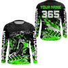 Maxcorners Green Dirt Bike Jersey Motocross Jersey Upf30+ Custom Mens Women Off-Road Jersey MT2809