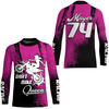Maxcorners Dirt Bike Queen Custom Motocross Jersey for Girl Women Upf30+Racing Shirt| MT2709