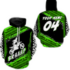 Maxcorners Custom Dirt Bike Jersey Green Motocross Jersey Upf30+ Mens Racing Shirt| MT2809