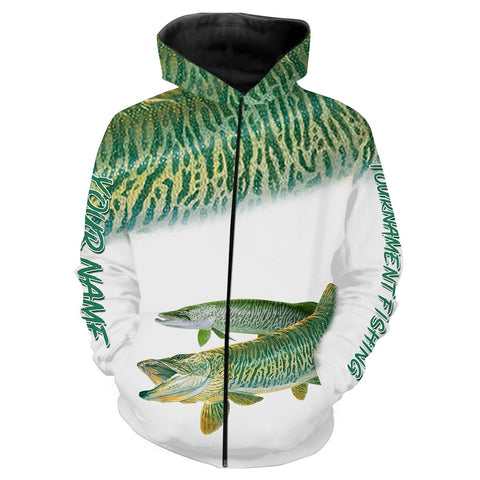 Maxcorners Musky Tournament Fishing Customize Name 3D Hoodie