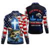 Maxcorners Jesus Made Me A Fisherman Shirt Christian, Patriotic Bass Fishing Tee For Men, Fishing UPF Shirts