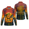 Maxcorners Bass Fishing And Beer That's Why I'm Here SPF Shirt For Men, Fishing Gifts For Men, Custom Fishing Shirts