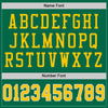 Maxcorners Custom Grass Green Gold-White Mesh Authentic Throwback Football Jersey LM2605