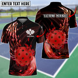 MaxCorners Personalized Name Pickleball 3D Polo Shirt