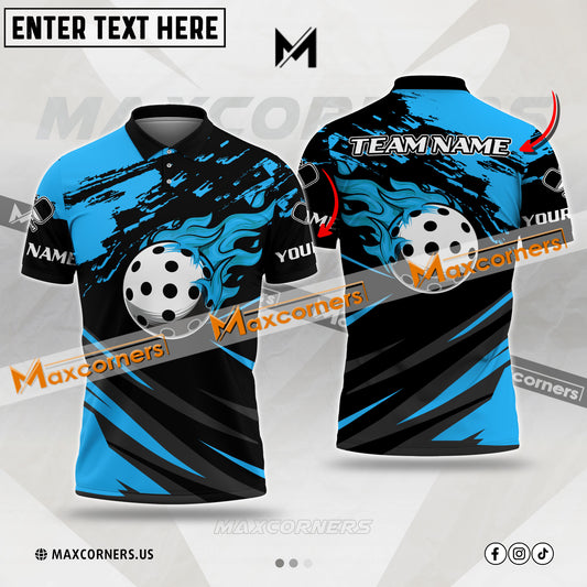 Maxcorners Pickleball Mutilcolor Options Personalized Name & Team Name 3D Shirt (4 colors)