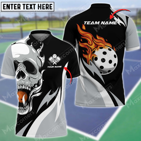 MaxCorners Personalized Name Pickleball 3D Polo Shirt