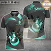 Maxcorners Bowling Golden Crown King Ball Multicolor Customized Name, Team Name 3D Shirts