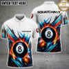 Maxcorners Billiards Customized Name, Team Name 3D Polo Shirt For BRANDI