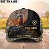 Maxcorners Camouflage Deer Hunting Hexagon Pattern Multicolor Personalized Name 3D Cap