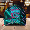 Maxcorners Bowling Neon Strike Multicolor Personalized Name 3D Cap