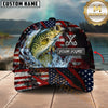 Maxcorners Fishing American Flag Personalized 3D Cap (11 Breeds)