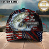 Maxcorners Fishing American Flag Personalized 3D Cap (11 Breeds)