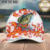 Maxcorners Burning Fishing Personalized Name 3D Cap