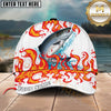 Maxcorners Burning Fishing Personalized Name 3D Cap