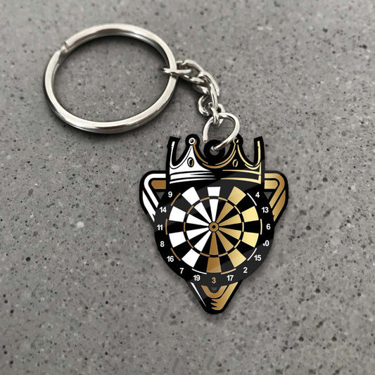 Maxcorners Darts Crown Trophy Dartboard 3D Keychain