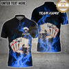 Maxcorners Flaming Poker Multicolor Customized Name, Team Name 3D Shirts