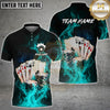 Maxcorners Blazing Royal Flush Multicolor Customized Name, Team Name 3D Shirt