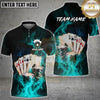 Maxcorners Flaming Poker Multicolor Customized Name, Team Name 3D Shirts