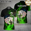 Maxcorners Blazing Royal Flush Multicolor Customized Name, Team Name 3D Shirt