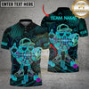 Maxcorners Neon Poker King Multicolor Customized Name, Team Name 3D Shirt