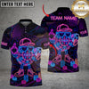 Maxcorners Neon Poker King Multicolor Customized Name, Team Name 3D Shirt