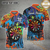 Maxcorners Darts Graffiti Street Multicolor Options Personalized Name, Team Name 3D Shirt
