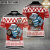 Maxcorners Christmas Shark Dart Multicolor Customized Name, Team Name 3D Shirt