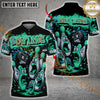 Maxcorners Bowling Cartoon Screaming Pins Street Art Multicolor Customized Name, Team Name 3D Polo Shirt