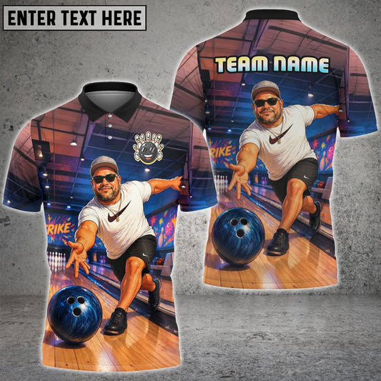 Maxcorners Bowling And Pins Funny Customized Name, Team Name 3D Shirt For Virginia