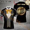Maxcorners Formal Tuxedo Darts Team Jersey Personalized Name, Team Name 3D Polo Shirt