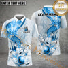 Maxcorners Water And Fire Shine Light Wave Pattern Bowling Jersey Multicolor Option Customized Name, Team Name 3D Shirt