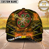 Maxcorners Darts Neon Glow Multicolor Option Personalized Name 3D Cap