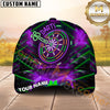 Maxcorners Darts Neon Glow Multicolor Option Personalized Name 3D Cap
