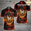 Maxcorners Billiards Dragon Fire Ball 9 Design Multicolor Customized Name, Team Name 3D Shirt