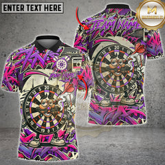 Maxcorners Darts Graffiti Cartoon Dartboard Multicolor Customized Name, Team Name 3D Shirts