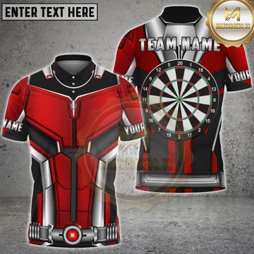 Maxcorners Darts Red Armor Dartboard Personalized Name 3D Unisex Shirt 6
