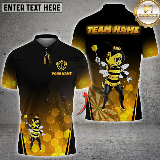 Maxcorners Darts Bee Queen Personalized Name 3D For Women