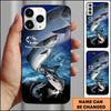 Maxcorners Big Game Ocean Action Design Personalized Name Phone Case ( 12 Fish Species )