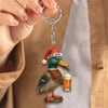 Maxcorners Personalized Mallard Duck Christmas Acrylic Ornament Custom Name Holiday Decor for Hunters & Nature Lovers LM0110
