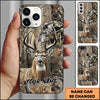Maxcorners Deer Hunter Camo Personalized 3D Phone Case (4 colors)