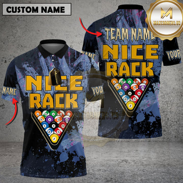 Maxcorners Billiard Nice Rack Personalized Name 3D Unisex Shirt6