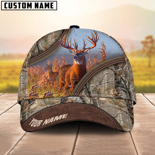 Maxcorners Deer Hunting Camouflage and Outdoor Scenery Multicolor Personalized Cap